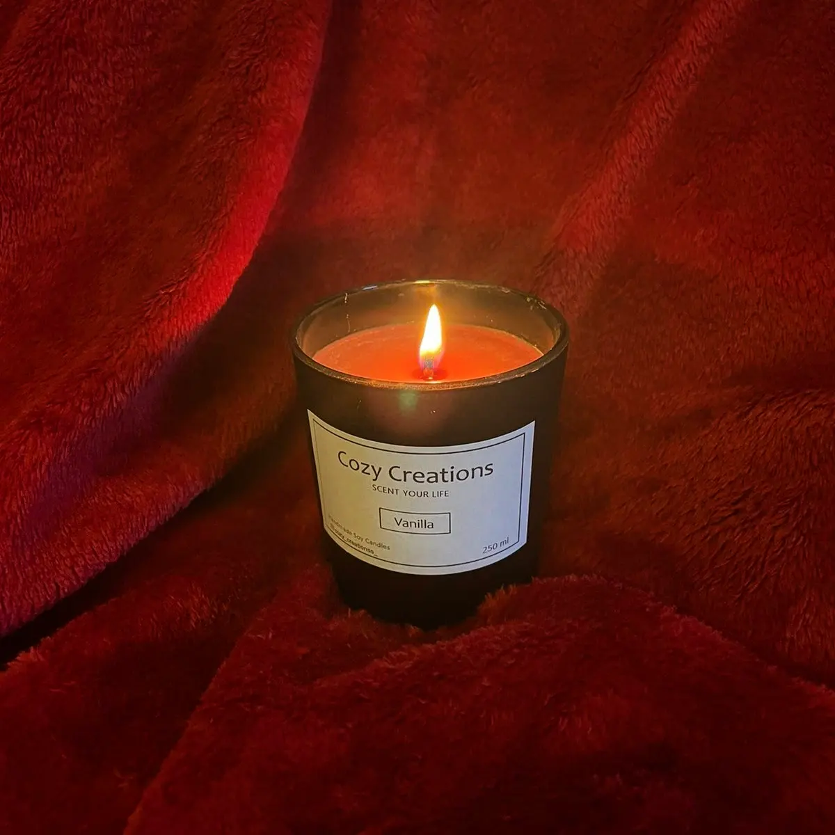 Αναμμένο κερί Cozy Creations Vanilla